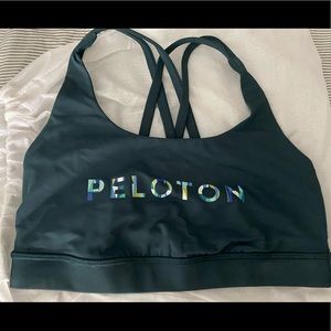 Blue-green Peloton X Lululemon Energy Bra small